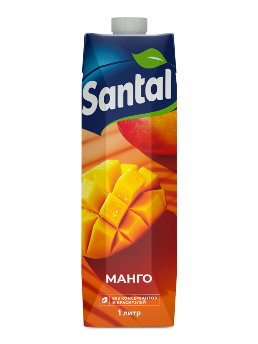 Нектар Santal манговый с мякотью, 1л