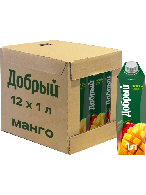 Напиток сокосодержащий Добрый манговый, 1л