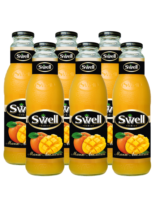 Нектар Swell манго и апельсин с мякотью, 750мл