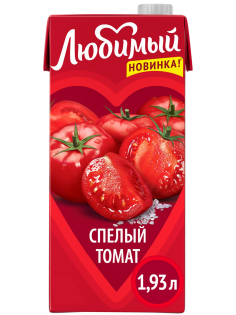Нектар Любимый томатный с мякотью, 1.93л