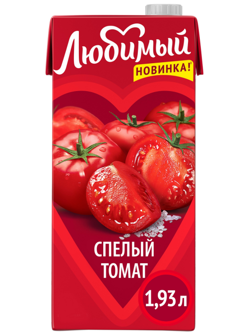 Нектар Любимый томатный с мякотью, 1.93л