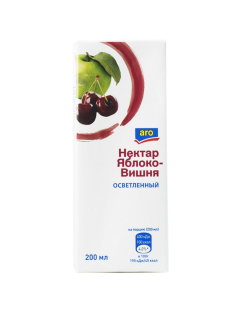 aro Нектар яблоко и вишня, 200мл