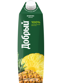 Нектар Добрый ананас и яблоко, 1л