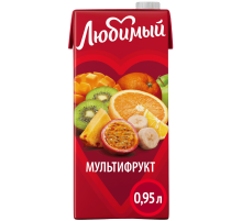 Напиток сокосодержащий Любимый мультифруктовый, 950мл