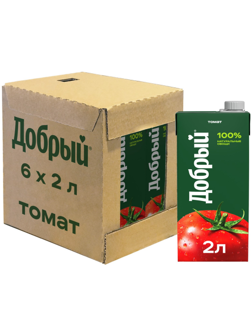 Нектар Добрый томатный с мякотью, 2л