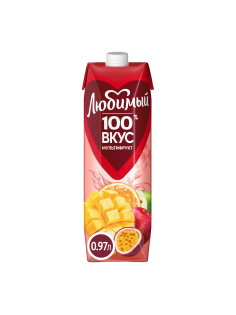 Нектар Любимый мультифруктовый с мякотью, 970мл
