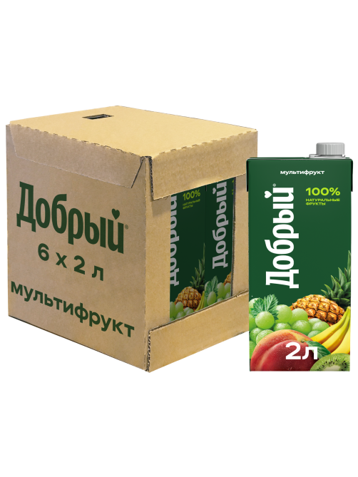 Нектар Добрый мультифруктовый, 2л