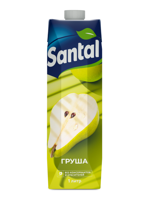Нектар Santal грушевый с мякотью, 1л