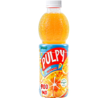 Напиток сокосодержащий Pulpy апельсиновый с мякотью, 900мл