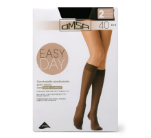 Гольфы женские Omsa Gambaletto Easy Day 40 den черные 2 пары, размер 3-4