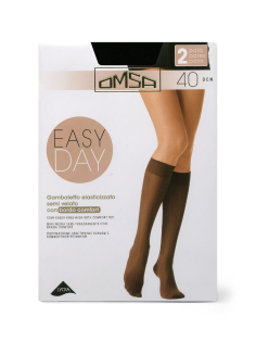 Гольфы женские Omsa Gambaletto Easy Day 40 den черные 2 пары, размер 3-4