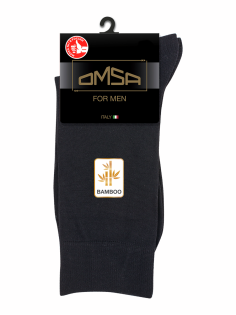 Носки мужские Omsa Classic 205 Bamboo черные, 45-47