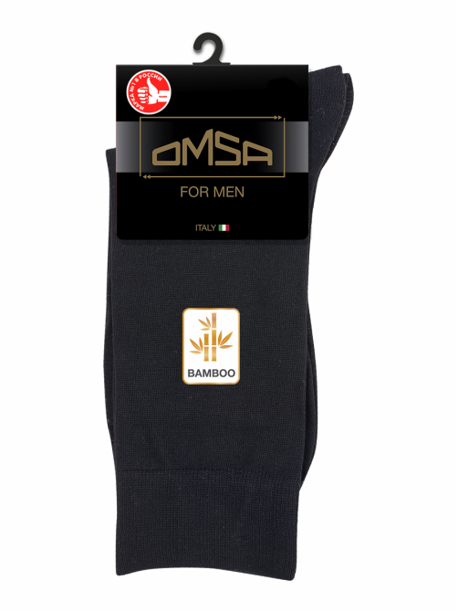 Носки мужские Omsa Classic 205 Bamboo черные, 45-47