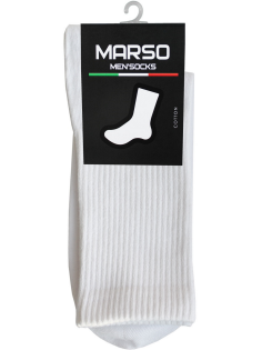Носки мужские Marso Sport НМC-0001 хлопок-полиамид белые, 39-41
