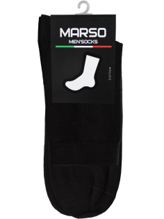 Носки мужские Marso Паголенок НМГ-0053 хлопок-полиамид черные, 39-41