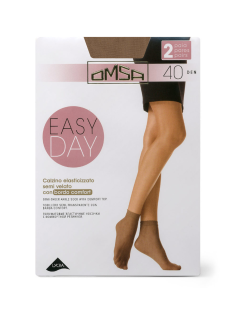 Носки женские Omsa Calzino Easy Day 40 den телесные 2 пары, размер 0