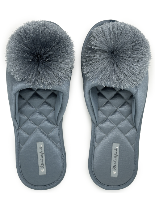 Тапочки женские Lucky Land 3944 W-CH-C с помпоном, р. 36-41