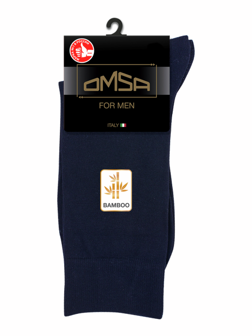 Носки мужские Omsa Classic 205 Bamboo синие, 39-41