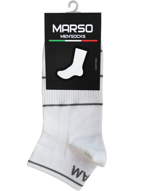 Носки мужские Marso НМC-0002 хлопок-полиамид белые, 39-41