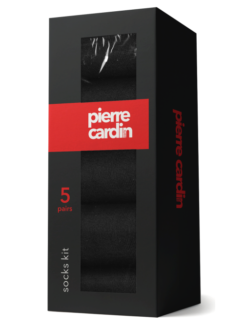 Носки мужские Pierre Cardin черные размер 42-44 в коробке, 5шт