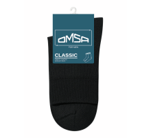 Носки мужские Omsa Classic хлопок-полиамид черные размер 45-47