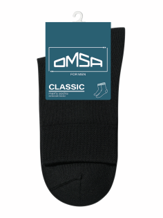 Носки мужские Omsa Classic хлопок-полиамид черные размер 45-47