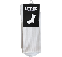 Носки мужские Marso Sport НМC-0001 хлопок-полиамид белые, 42-44