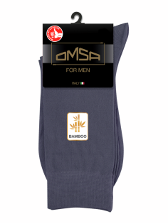 Носки мужские Omsa Classic 205 Bamboo Grigio scuro, 39-41