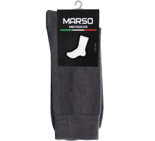 Носки мужские Marso Гладь НМГ-0091 хлопок-полиамид серые, 39-41