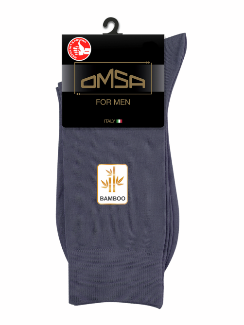 Носки мужские Omsa Classic 205 Bamboo Grigio scuro, 42-44