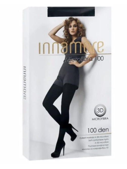 Колготки женские Innamore Microfibra 100 den черные, размер 4