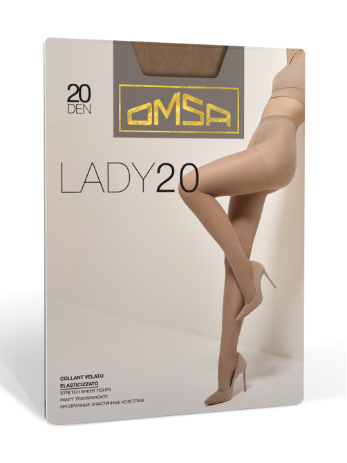 Колготки женские Omsa Lady бежевые, размер 2