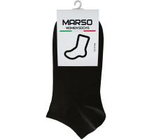 Носки женские Marso НЖГ-0048 укороченные хлопок-полиамид черные, 38-40