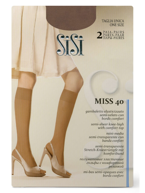 Гольфы женские Sisi Miss 40 den Daino, 2 пары