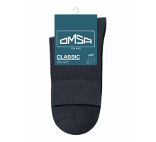 Носки мужские Omsa Classic хлопок-полиамид темно-серые размер 42-44