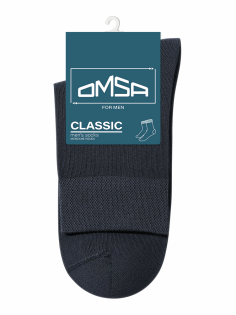 Носки мужские Omsa Classic хлопок-полиамид темно-серые размер 42-44