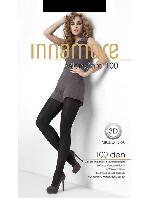 Колготки женские Innamore Microfibra 100 den черные, размер 5