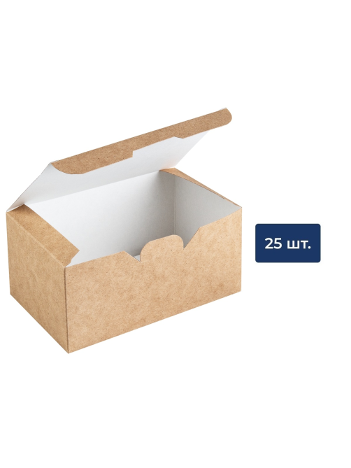 METRO PROFESSIONAL Коробка для пищевых продуктов картонная 15 х 9.1 х 7см, 25шт