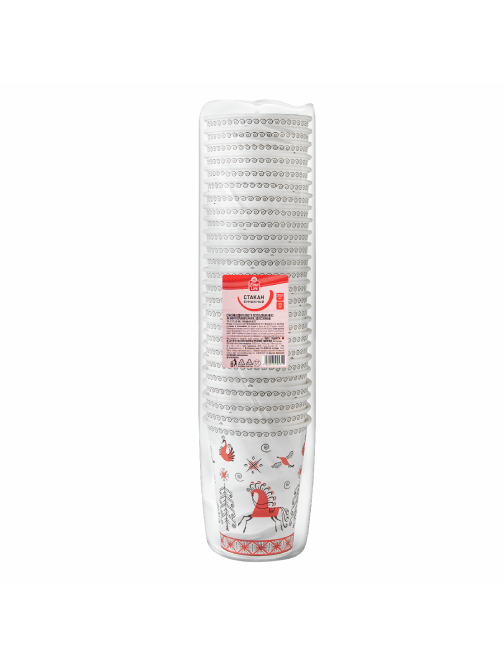 Fine Life Стакан бумажный роспись 1 слой 25шт, 300мл