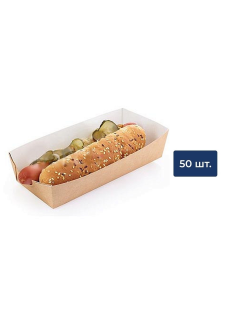 METRO PROFESSIONAL Лоток для хот-дога картонный 16.5 х 7 х 4см, 50шт