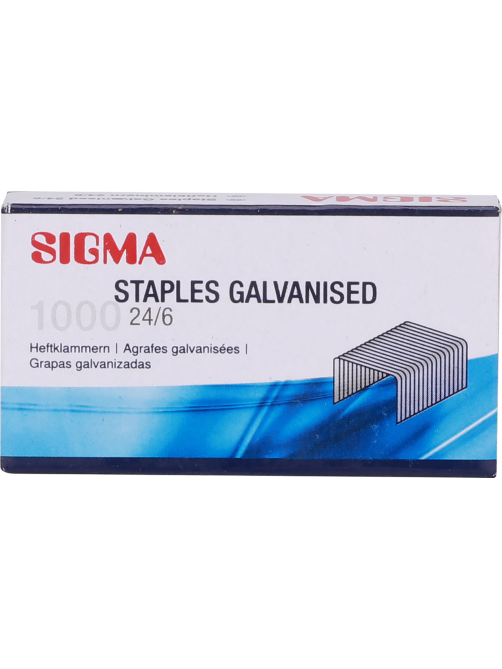 SIGMA Скобы для степлера №24/6 1000шт, 10 упаковок