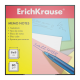 Бумага Erichkrause для записей цветная в пластиковом блоке, 9 x 9 x 5см