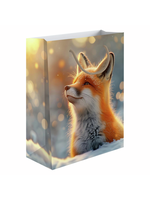 Сумка бумажная Academy Style Новый Год, 33 x 43 x 10см