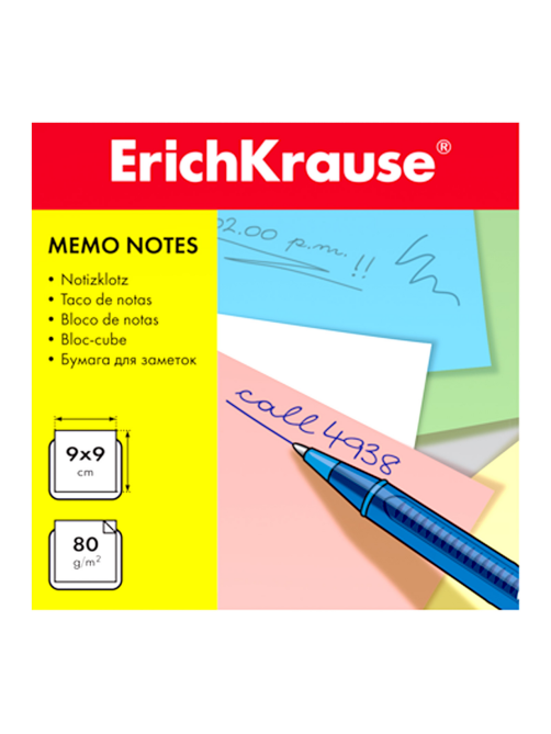 Бумага Erichkrause для записей белая, 9 x 9 x 9см