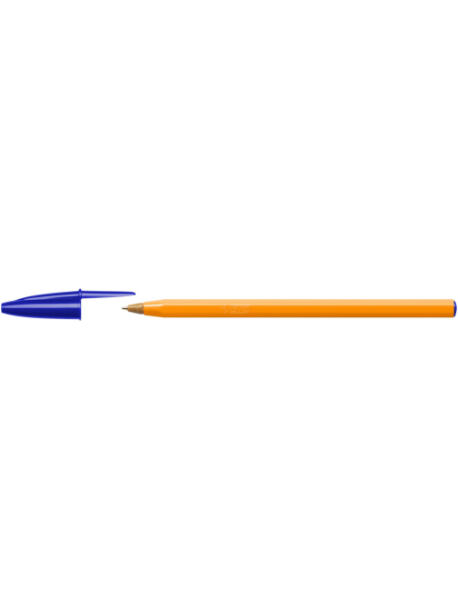 Ручка шариковая BIC Cristal оранжевая синие чернила, 20 шт