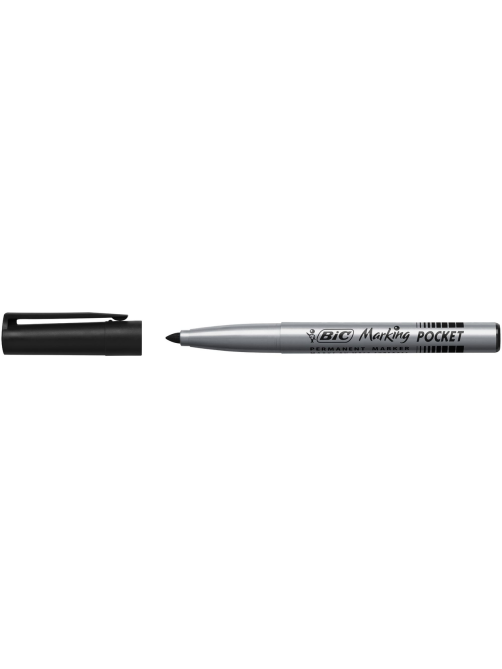 Перманентный маркер BIC для тонкого письма черный, 1шт