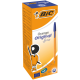 Ручка шариковая BIC Cristal оранжевая синие чернила, 20 шт
