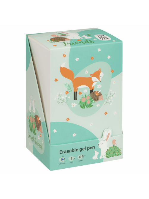 Ручка гелевая Meshu Lovely animals стираемая, 0.5мм