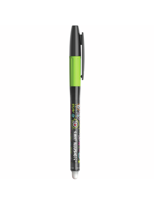Гелевая ручка BIC Illusion стираемая черная, 1шт