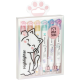 Текстовыделители Meshu White Kittens двусторонние 12 цветов